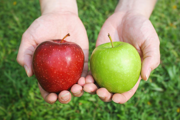 Vergleich von Äpfeln