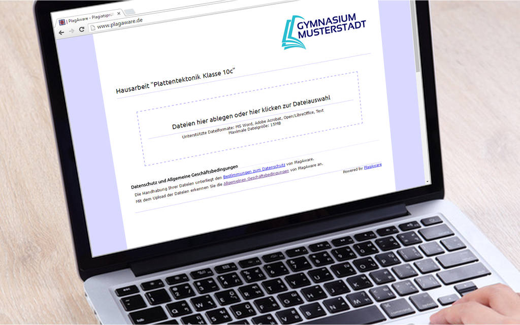 Starten der Plagiatsprüfung über ein Einreichportal