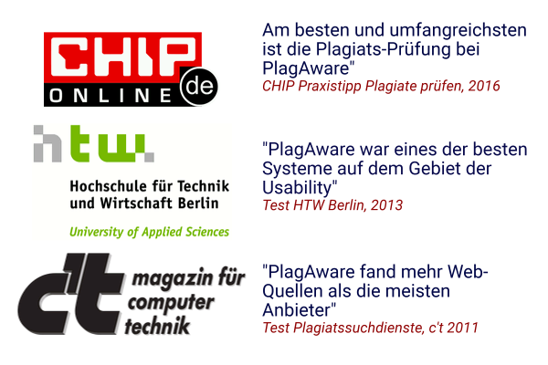 Test von PlagAware in der Presse